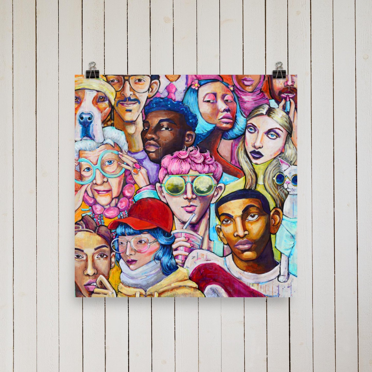 18 x 18 'It Takes All Kinds' Print