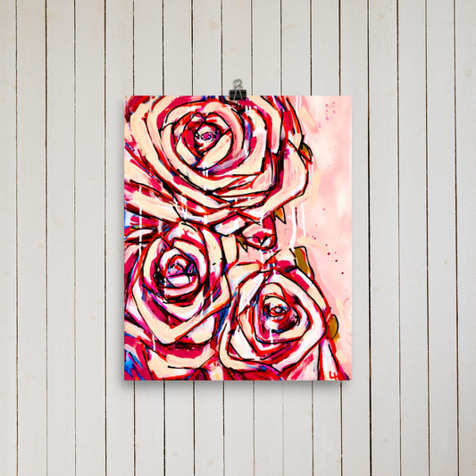 8 x 10 'Roses' Print
