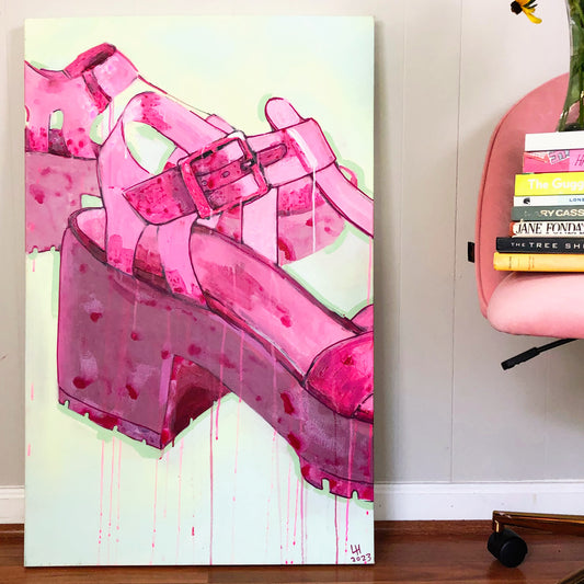 Pink Jelly Heels