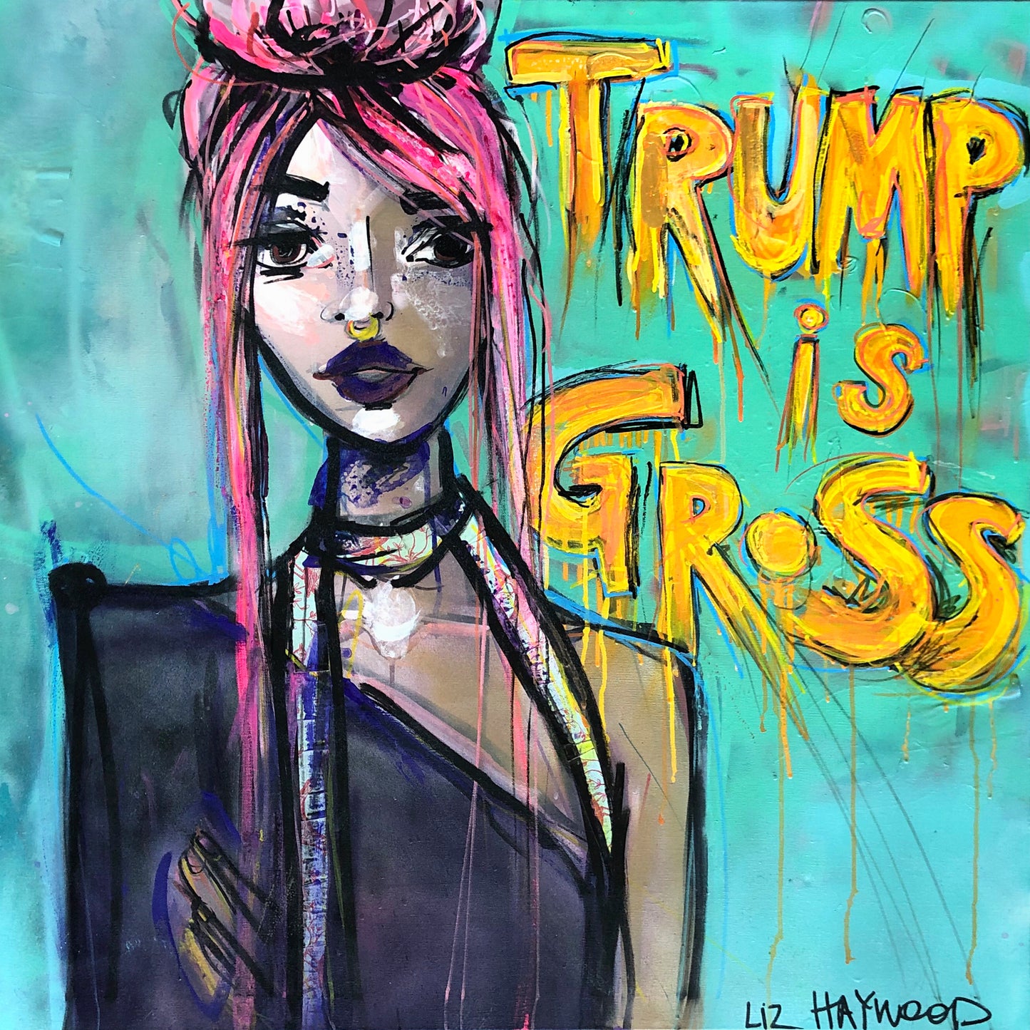 10 x 10 'Trump is Gross' Print