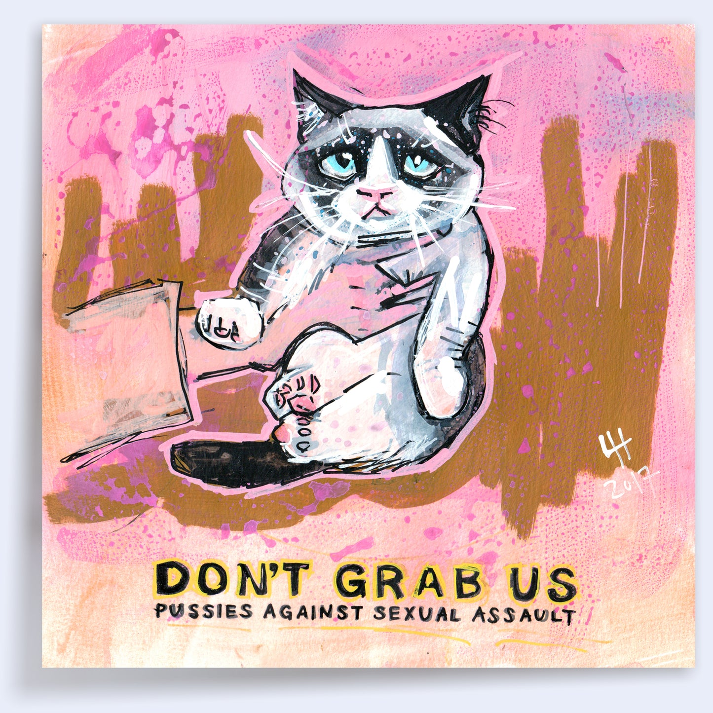 10 x 10 'Pussies Against Sexual Assault' Print