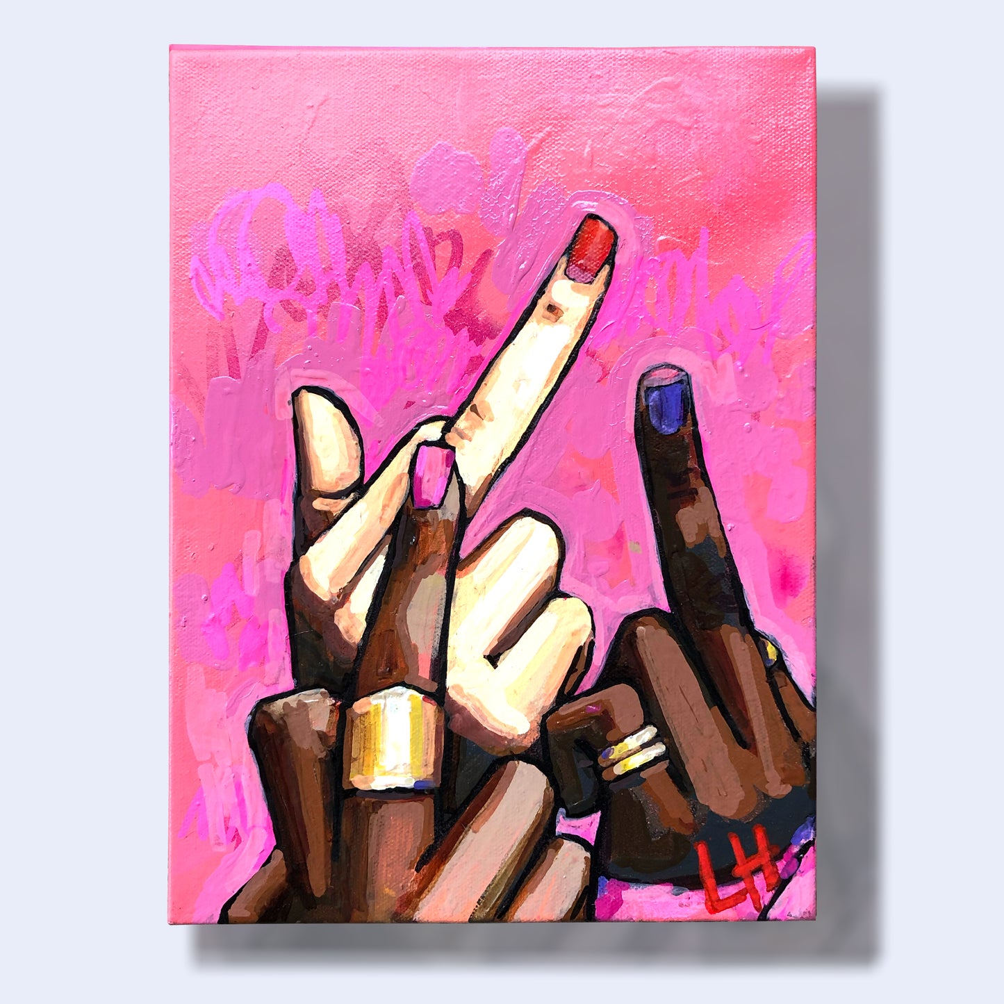 3 Middle Fingers Up