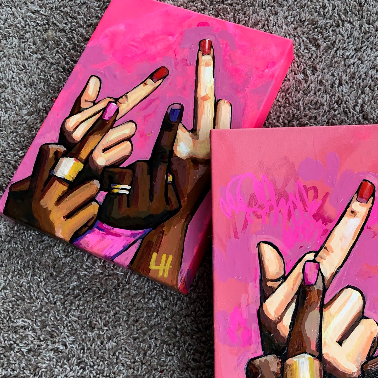 4 Middle Fingers Up