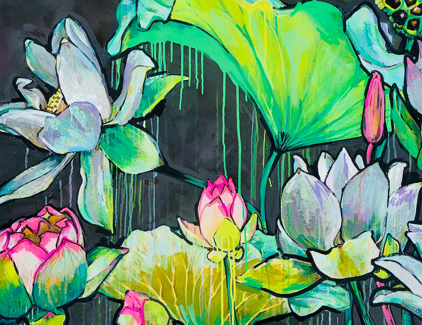 5 x 7 'Dripping Lillies' Print