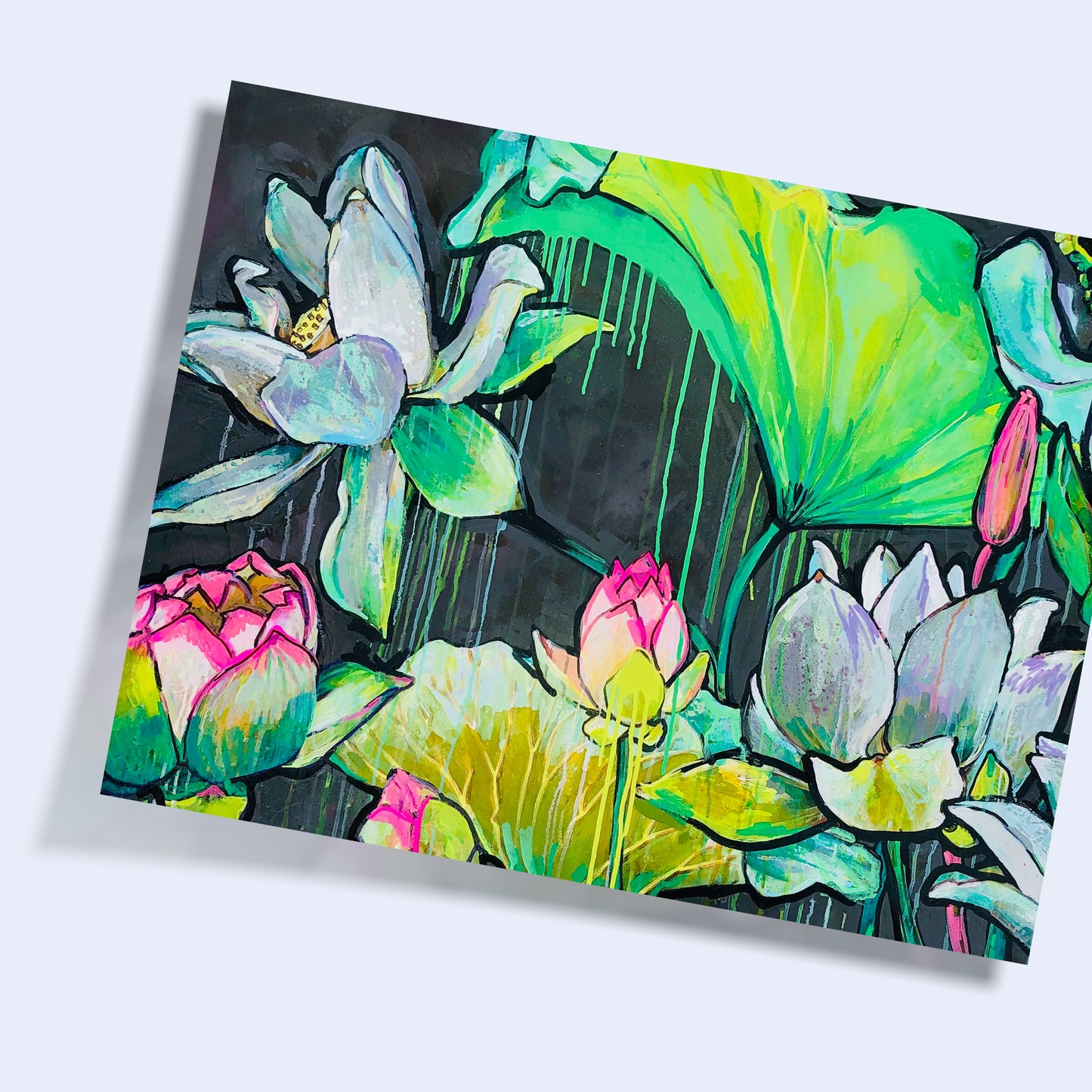 5 x 7 'Dripping Lillies' Print