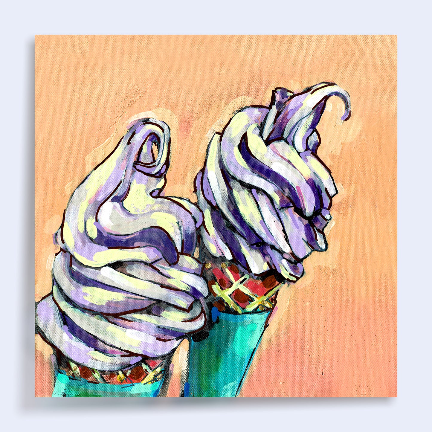 12 x 12 'Lavender Fro Yo' Print