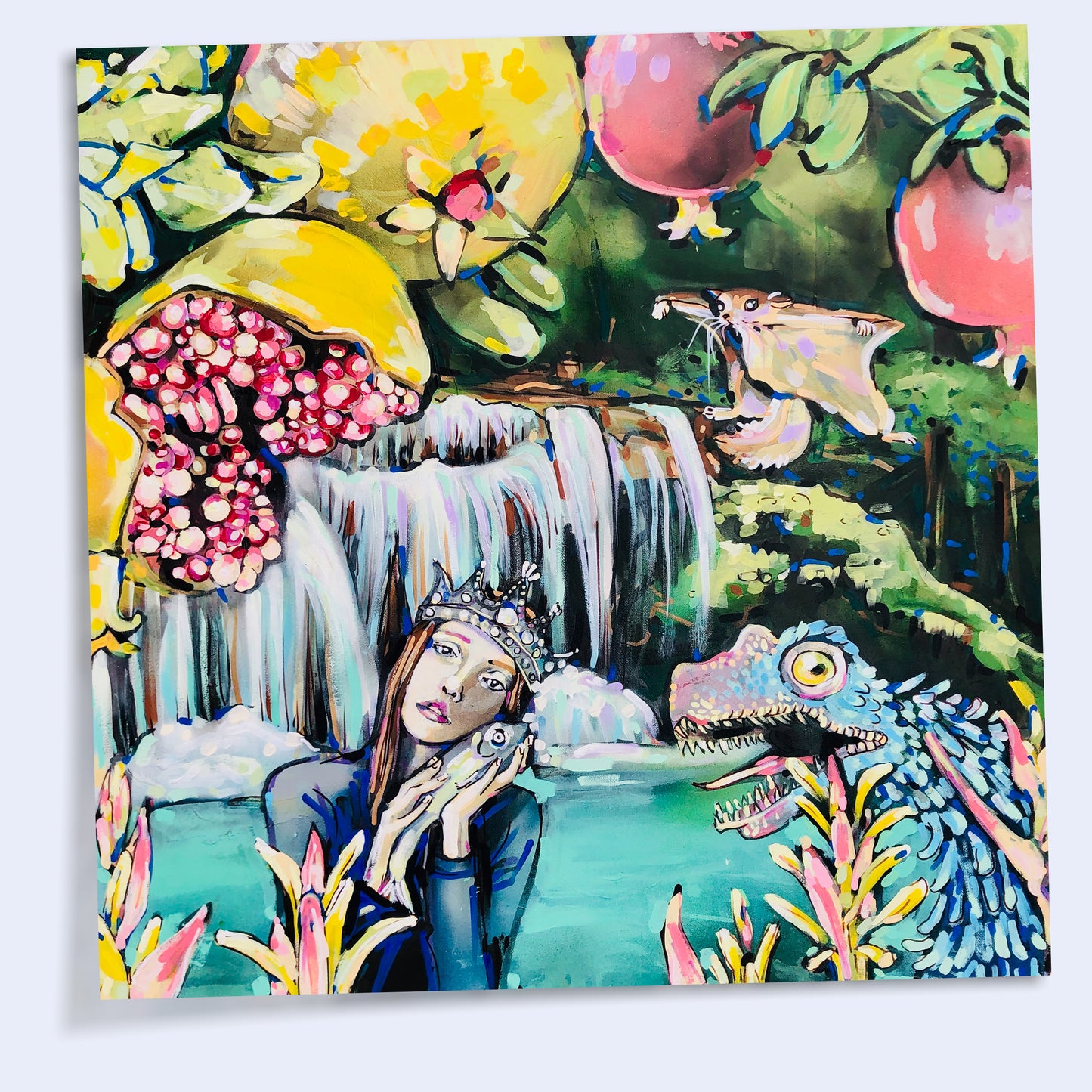 18 x 18 'Pomegranate Scene' Prints