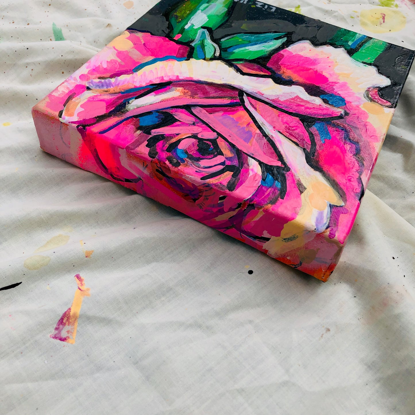 Rose on Charcoal