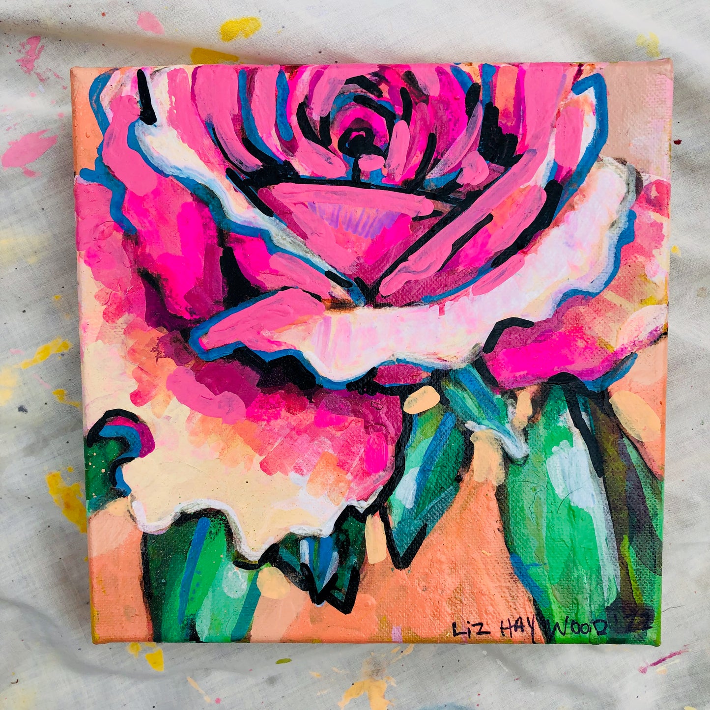 Rose on Tangerine
