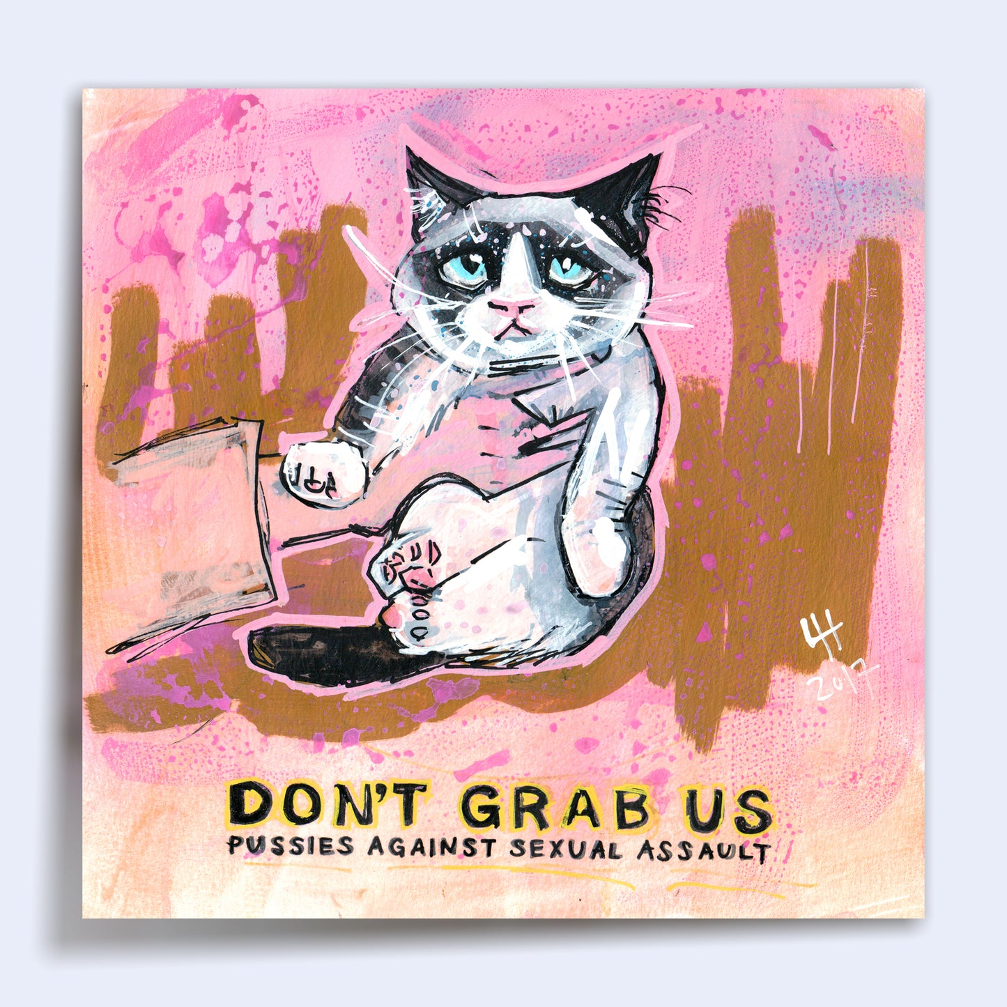 10 x 10 'Pussies Against Sexual Assault' Print