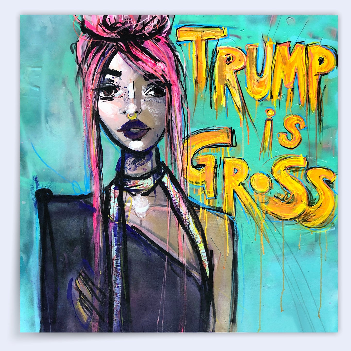 10 x 10 'Trump is Gross' Print