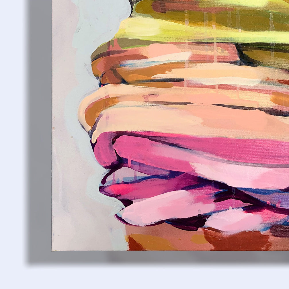 Rainbow Soft-Serve on Gray