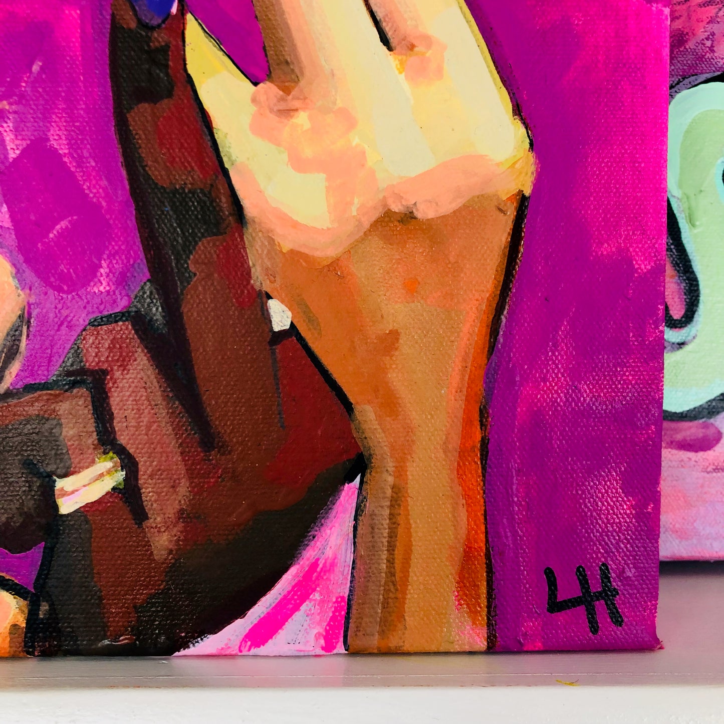 Middle Fingers on Slutty Pink