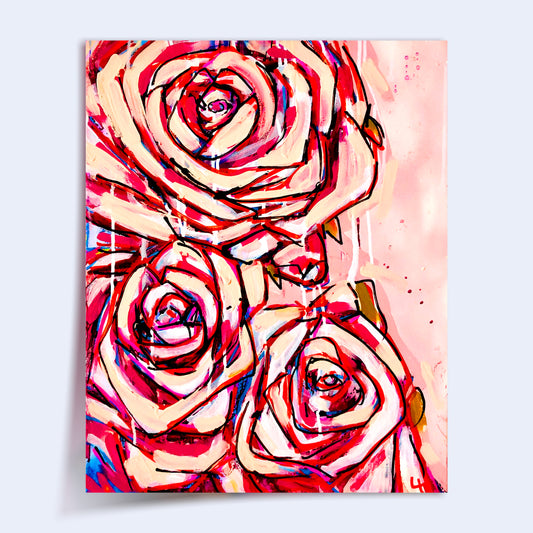 8 x 10 'Roses' Print