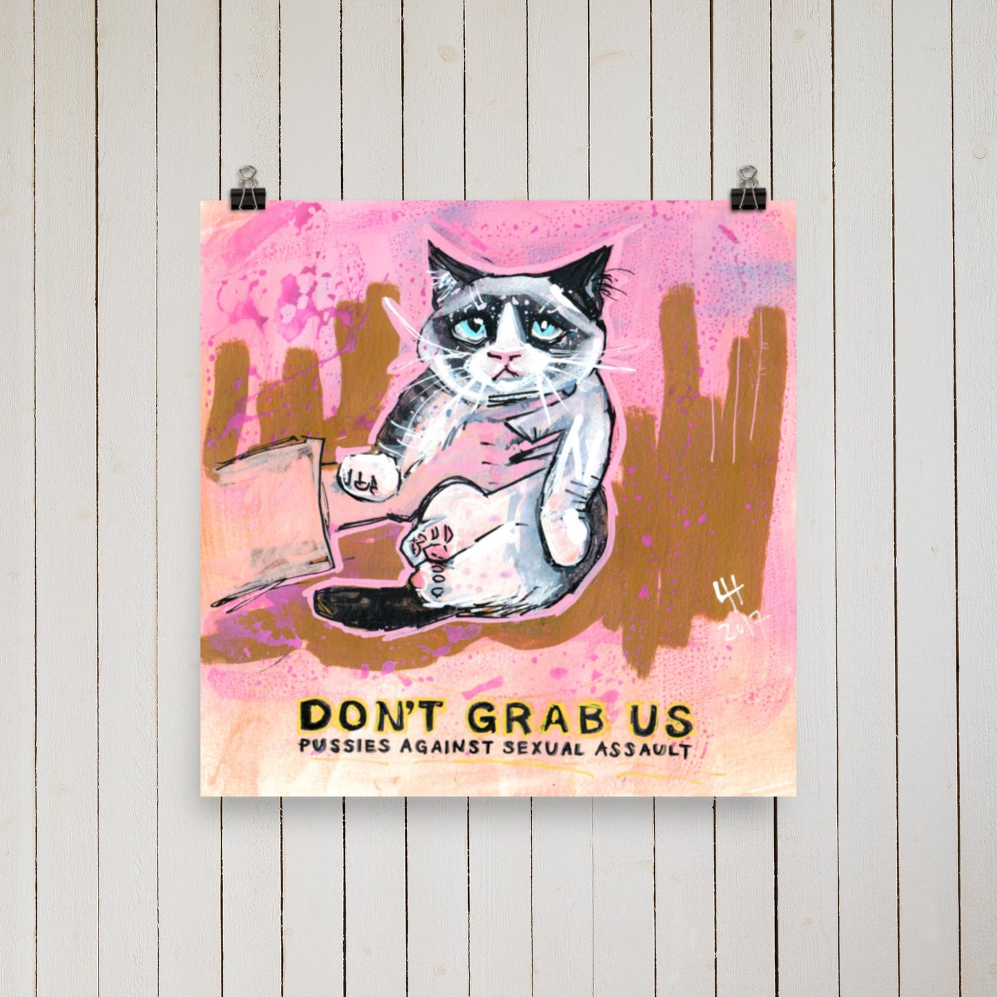 10 x 10 'Pussies Against Sexual Assault' Print