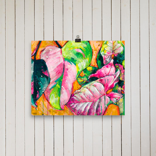 8 x 10 'Houseplants on Orange' Print