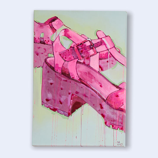 Pink Jelly Heels
