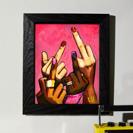 8 x 10 'Middle Fingers Up' Print