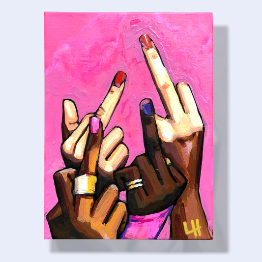 4 Middle Fingers Up