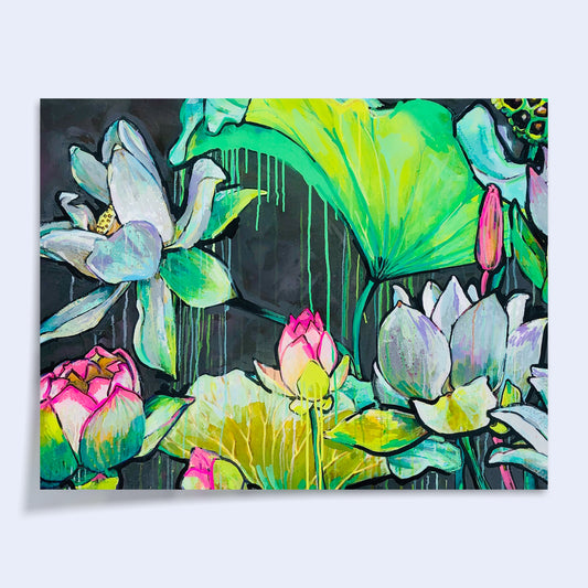 5 x 7 'Dripping Lillies' Print