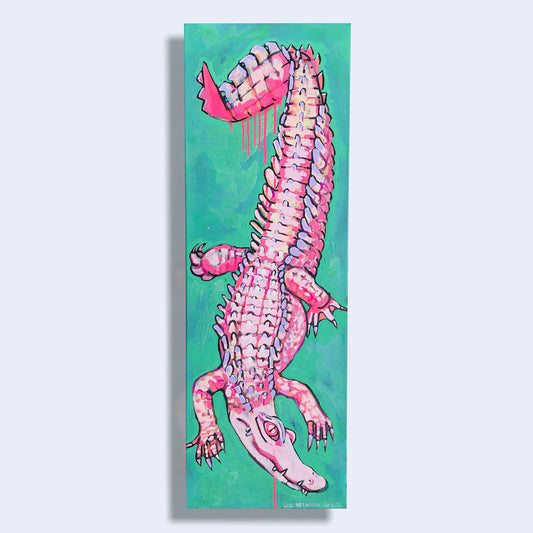 Pinkie the Gator on Aqua