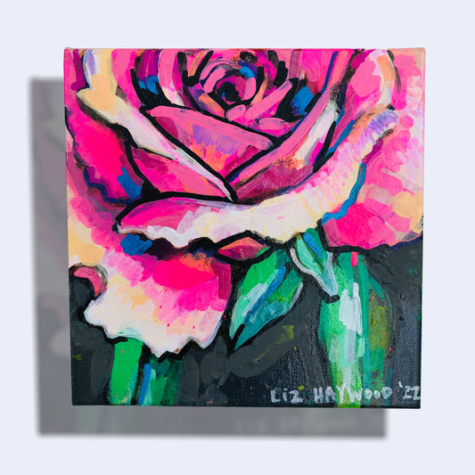 Rose on Charcoal