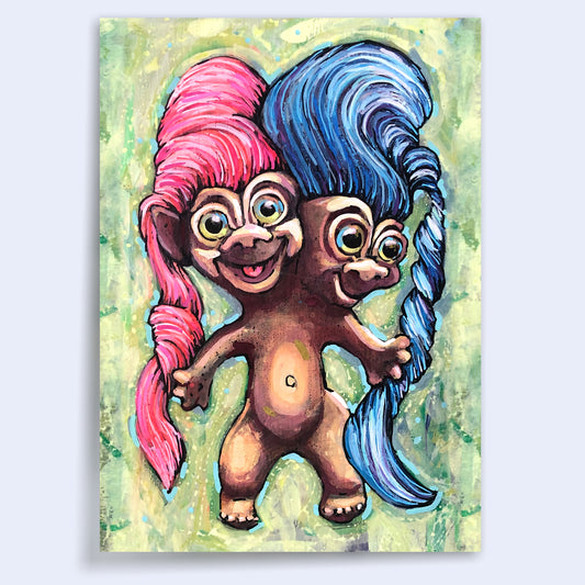 5 x 7 'Two-Faced Troll' Print