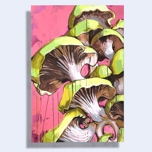 Mushrooms on Pink